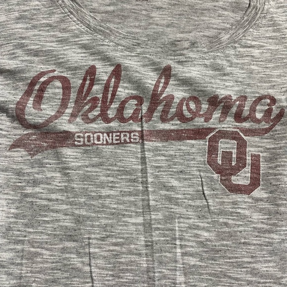 Ladies XL Oklahoma University OU Boomer Sooners top good condition light pilling - Picture 5 of 7